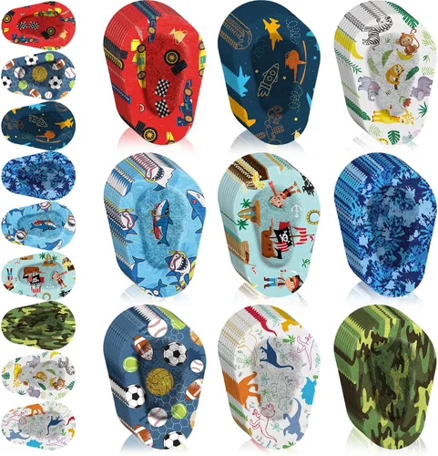 Toulite 90 parches adhesivos para los ojos para niños y niños, parche transpirable para ojos de niño, lindos vendajes adhesivos para ambliopía,