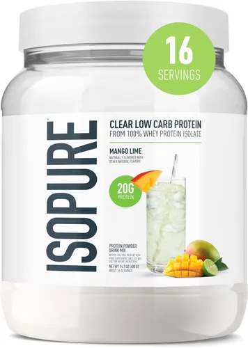 Miniatura 22 de Isopure - polvo de proteína de suero de leche con sabor a fruta ligera refrescante