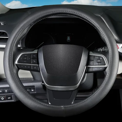Miniatura 9 de Funda para volante de automóvil para Chevy Silverado Colorado Equinox Trax Traverse Blazer Malibu mpala Tahoe Suburban City Express, tamaño estándar