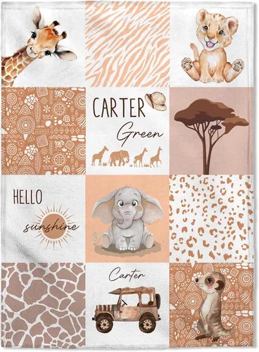 Miniatura 12 de FLOCHIL Manta de bebé personalizada para niños, manta de bebé personalizada con nombre, manta de bebé occidental personalizada, regalo para baby