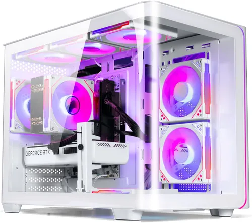 Miniatura 10 de suevery Computadora de escritorio, Core i5-12400F, PC para juegos GeForce RTX 3050 6G, RAM DDR4 16G, SSD NVME de 512 GB, computadora torre