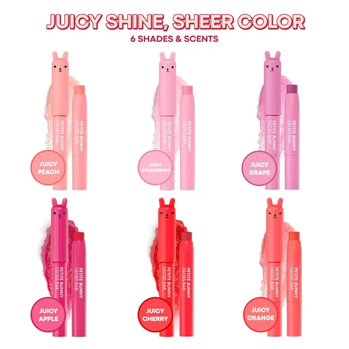 Miniatura 6 de TONYMOLY Petit Bunny Gloss Bar, 01 Juicy Strawberry