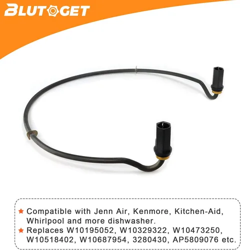 Miniatura 3 de Blutoget - Elemento calefactor para lavavajillas W10703867 actualizado 2026, apto para Whirlpool Kitchen.Aid Ken.more - Reemplaza a AP5809076