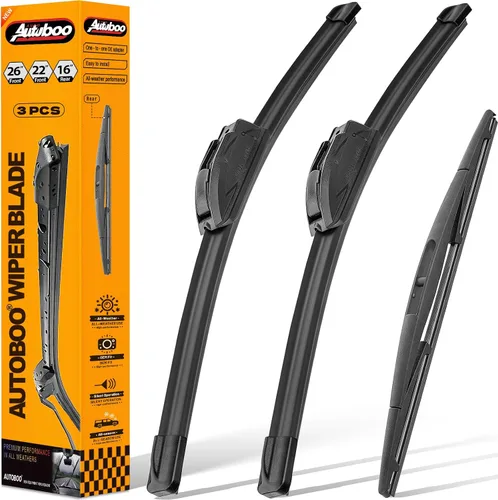 Miniatura 28 de 3 limpiaparabrisas de repuesto para Honda Pilot para limpiaparabrisas trasero y delantero 2016-2020 2021 2022, 3 piezas de 26 + 24 + 14 pulgadas