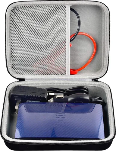 Funda compatible con arrancador de batería portátil para automóvil Halo Bolt 58830/44400/57720 mWh cargador. Soporte de banco de energía para Negro