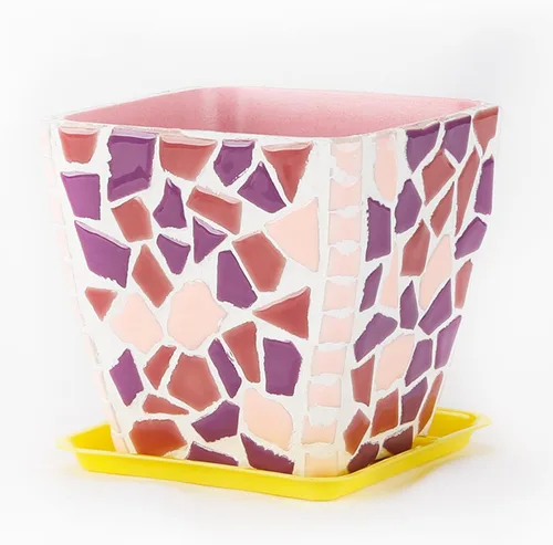 Miniatura 6 de 200g de azulejos de mosaico de cerámica para manualidades, azulejos de cerámica irregulares de 0.2"x0.8" de porcelana para decoración del hogar Caqui