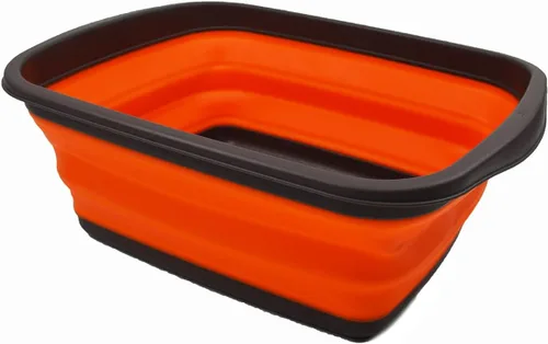 Miniatura 10 de SAMMART - Tina plegable de 10 L (2.6 galones), bañera plegable para platos, lavabo portátil, bañera de plástico que ahorra espacio