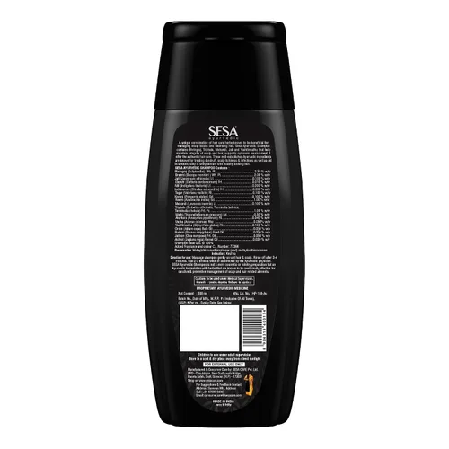 Miniatura 8 de Sesa Champú medicinal ayurvédico, Bhringraj y 16 hierbas raras, todo tipo de cabello, 6.8 fl oz, paquete de 1, sin parabenos