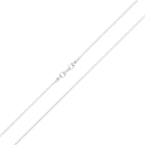 Miniatura 2 de Collar de plata de ley 925 de .7 mm, .9 mm, 1.1 mm, 1.3 mm, 1.5 mm o 1.7 mm, cadena de caja, fabricado en Italia.