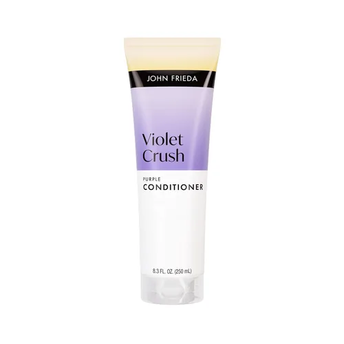 John Frieda Violet Crush - Acondicionador morado para cabello rubio, 8.3 onzas líquidas