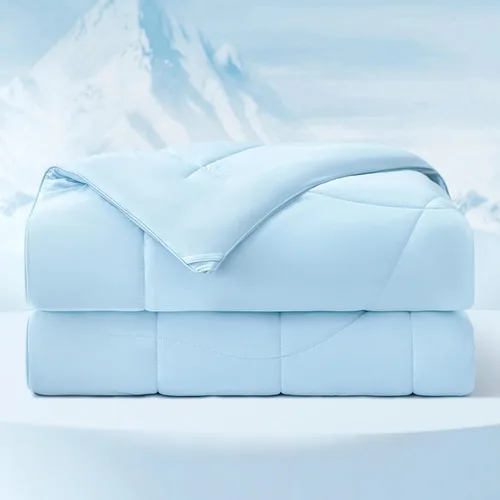 Miniatura 11 de Bedsure Edredón refrescante tamaño Queen, mantas refrescantes para durmientes acalorados, edredón ligero para verano con tecnología fresca de doble