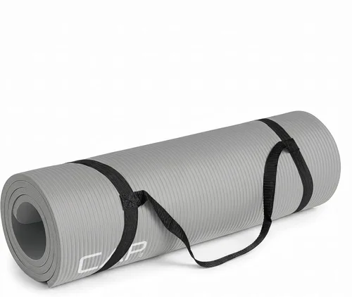 Miniatura 19 de CAP Barbell Colchoneta de yoga y ejercicio de alta densidad de 1/2 pulgada con correa Múltiples opciones