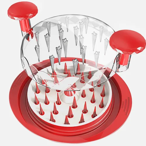 Herramienta trituradora de pollo Twist, trituradora grande de pollo de 11" resistente con placa, molinillos de carne, máquina de gadgets, libre de