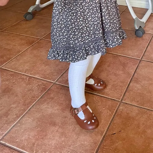 Miniatura 2 de Zapatos de vestir para niña pequeña, zapatos planos de bailarina, zapatos de fiesta, escuela, con lazo, zapatos de princesa para boda