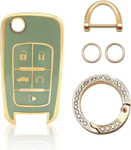 Miniatura 9 de Vrasly Compatible con funda para llavero Chevy con cordón para llavero