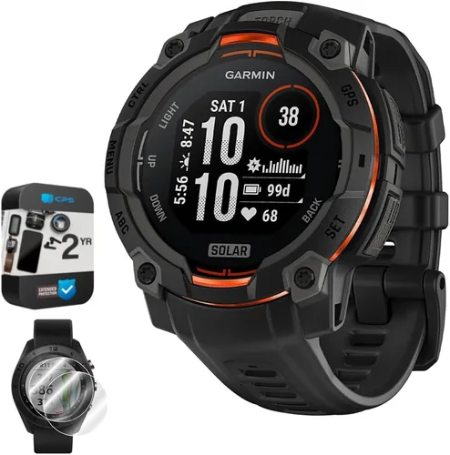 Miniatura 8 de Garmin Instinct - Reloj inteligente GPS para exteriores de 3 a 1.772 in, AMOLED, color negro con banda negra, paquete 010-02936-00 con 2 años
