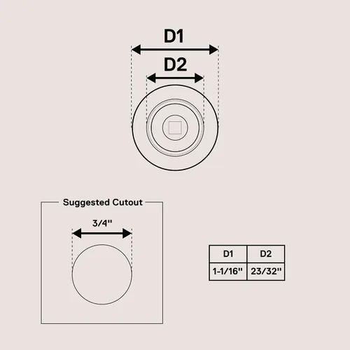 Miniatura 6 de ONLINE LED STORE TRUE MODS - 10 piezas de 3/4 pulgadas de luz de marcador redondo bisel cromado [modelo compatible: SIL1010 y SIL1013]