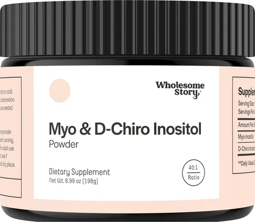 Miniatura 8 de Wholesome Story Suplemento de mio-inositol y D-quiro inositol para mujeres Suplementos de fertilidad para el equilibrio hormonal y apoyo a