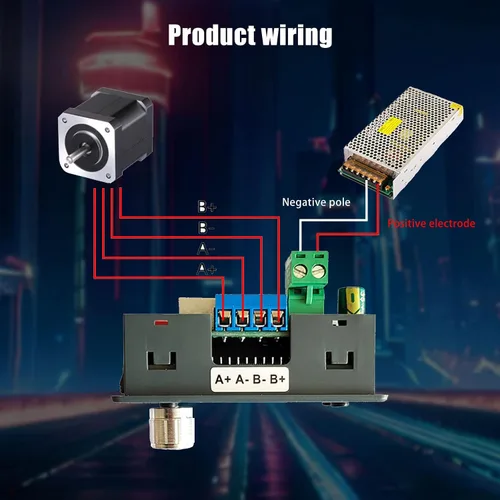 Miniatura 5 de Controlador de motor paso a paso de CC con controlador Placa integrada DC 5 ~ 30 V 4A Módulo de control de ángulo de velocidad de pulso