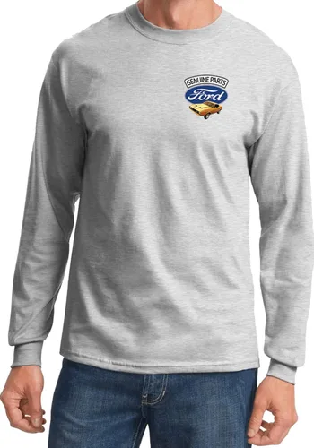 Miniatura 8 de Ford Mustang - Camiseta de manga larga con estampado de bolsillo Blanco