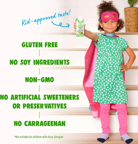 Miniatura 5 de Orgain Organic Kids Protein Batido Nutricional, Chocolate - 8g de Proteína, 22 Vitaminas y Minerales, Frutas y Verduras, Sin Gluten, Sin Soja, Sin