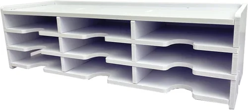 Miniatura 11 de Sanfurney Soporte de almacenamiento de 24 ranuras para almohadilla de tinta y almohadilla de sellos, estante organizador para almohadillas de tinta