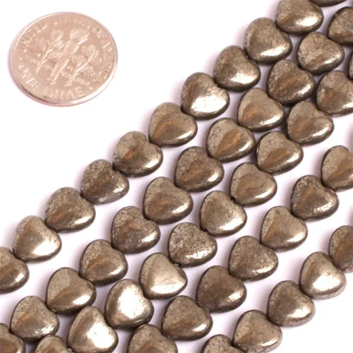 Miniatura 9 de Cuentas de pirita para hacer joyas, piedras preciosas naturales semipreciosas de 0.394 x 0.551 in, 30 unidades con forma de Dianmond facetada de 15