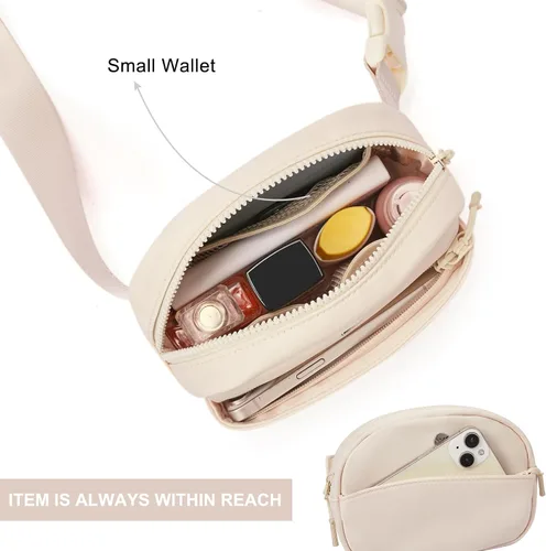 Miniatura 114 de WESTBRONCO Riñoneras para mujeres y hombres, bolsa para cinturón con bolsillos con cremallera, riñoneras modernas, bolsas cruzadas ligeras de 1