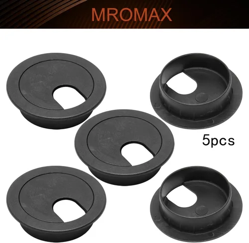Miniatura 4 de MroMax Ojales de escritorio de plástico de 1.38 pulgadas (1.378 in), para organizar los ojales de escritorio, organizador de cables para el hogar