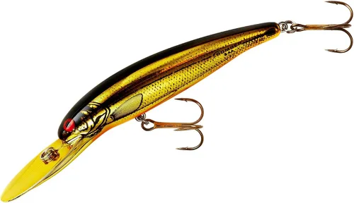 Miniatura 35 de Bomber Señuelos Long A Slender Minnow Jerbait Señuelo de Pesca a rayas (Baby Striper)