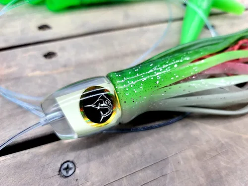 Miniatura 4 de Lobo Lures #200 LUMO Bigeye Super Glow Slayer - Cadena de margaritas mágicas pelágicas, marlin y atún, señuelo de arrastre de uretano fabricado