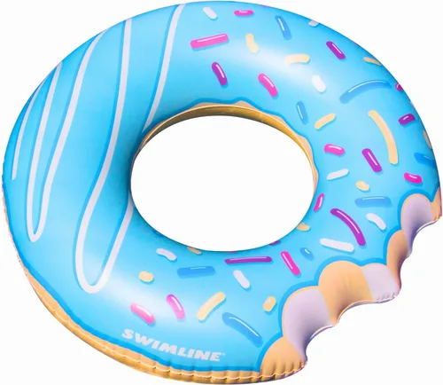 Miniatura 18 de Swimline Anillo de Piscina Azul XL Jumbo – Flotador de Descanso Inflable con Diseño Divertido para Adultos y Adolescentes – Anillo de Vinilo Anillo