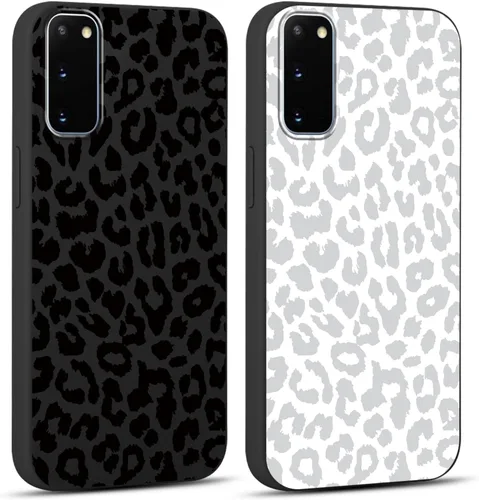Miniatura 62 de 2 Pack Funda con lindo estampado de chita para Samsung Galaxy S22 Ultra 5G de 6.8", Fundas con patrón de leopardo de lujo, diseño de silicona suave