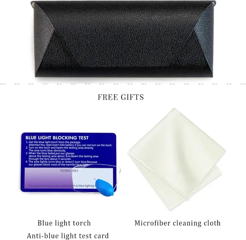 Miniatura 4 de LifeArt Funda rígida para gafas de sol funda de piel sintética de moda ligera