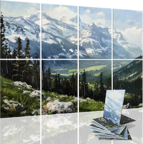Miniatura 11 de Art3d paneles insonorizantes para pared 48"x32", paquete de 8 paneles acústicos de pared con arte, paneles de pared decorativos y absorbentes