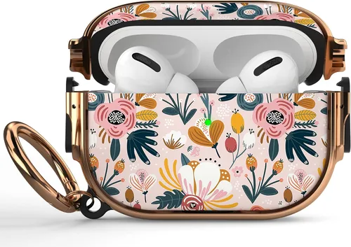 Miniatura 49 de Maxjoy Funda para AirPods 3 con cerradura, bonita funda protectora rígida para AirPod 3 de tercera generación para mujeres y hombres con llavero