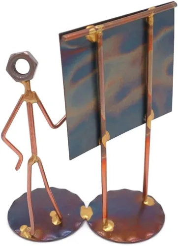 Miniatura 3 de Figura de arte de metal coleccionable de hombre maestro, accesorios de escritorio, trofeo, regalo de jefe, decoración de oficina, profesional