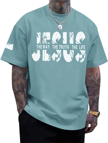 Miniatura 7 de Camisas de fe cristiana de Jesús para hombres, con versículo bíblico religioso, cruz religiosa, camiseta inspiradora, camisetas gráficas de gran