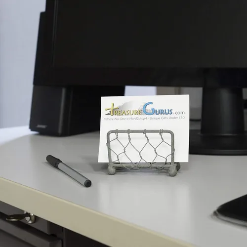Miniatura 2 de Soporte para tarjetas de visita de alambre de pollo de metal rústico, decoración de escritorio para casa de campo