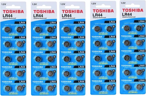 Miniatura 2 de Toshiba Baterías alcalinas LR44 AG13 de 1,5 voltios, 10