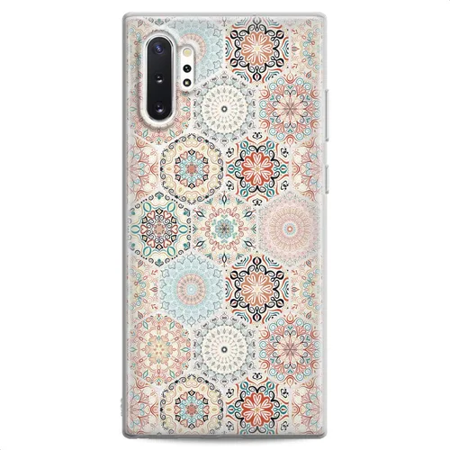 Miniatura 10 de Funda compatible con Samsung S25 S24 S23 FE S22 Plus S21 Ultra S20+ S10e Note 20 S9 Clear Tribal Totem Design Print Phone Cute Pink Feather Catcher