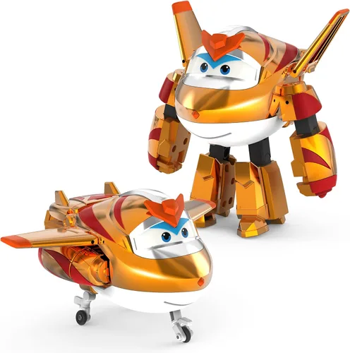 Miniatura 13 de Super Wings Toys Tino - Dinosaurio de 15 pulgadas, temporada 6, nuevo personaje, figuras de acción de Dinasour con niebla de agua, luz intermitente