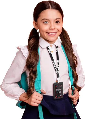Miniatura 4 de Tatuo Juego de 16 cordones para pases de pasillo, pases de tarjeta, pases verticales para baño, baño, regalo irrompible para profesores, enfermeras