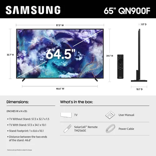 Miniatura 2 de Samsung - Smart TV Neo QLED 8K de la serie QN900F de 65 pulgadas, Vision AI, Mini LED con Alexa incorporado (modelo 2025, 65QN900F) Neo Quantum HDR