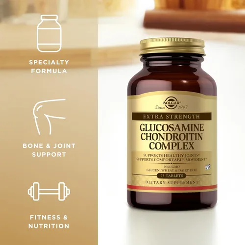 Miniatura 4 de Solgar Complejo de glucosamina condroitina extra fuerte, 75 tabletas