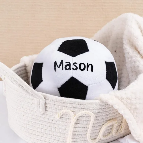 Miniatura 3 de KWOOD Pelota de fútbol de felpa personalizada, almohada de balón de fútbol, pelota de juguete suave para niños y niñas, regalo para amantes