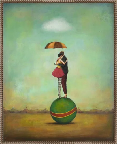 Miniatura 8 de Amanti Art Lienzo enmarcado para pared, 20 x 16 pulgadas, romance de circo, por Duy Huynh, lienzo enmarcado para pared, obras de entretenimiento