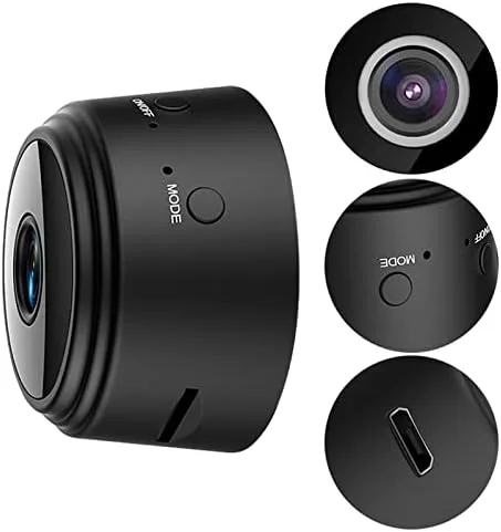 Miniatura 3 de Cámaras de seguridad de vigilancia A9 1080P Home Mini cámara magnética contraportada compacta Monitoreo interior para oficina en casa negro