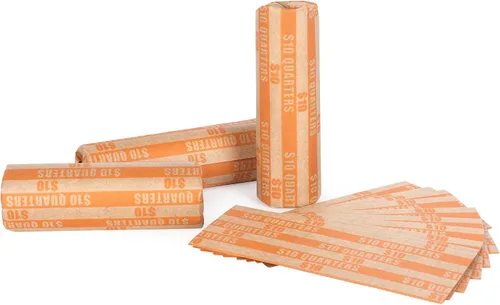 Miniatura 13 de Sumerfnt Rollos de Envoltorios para Monedas de Dólar, Solo Dólares, Rollos de Dólar Planos 110 Piezas