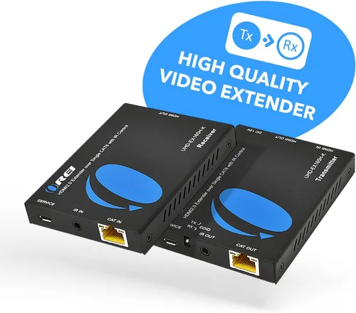 Miniatura 2 de OREI Extensor HDMI UltraHD sobre un solo cable Cat6/Cat7 4K @ 60Hz con control HDR e IR - Gestión EDID de hasta 165 pies